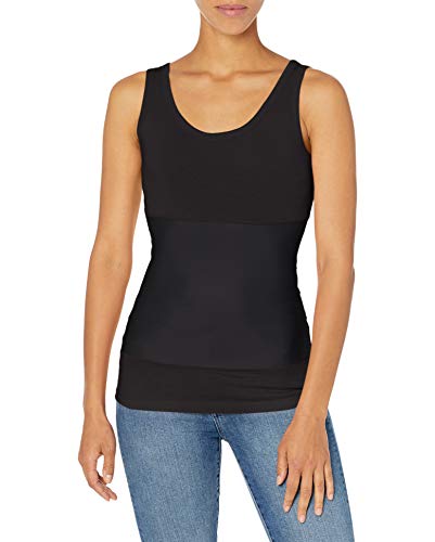 Yummie Damen Boyfriend 3-Panel Shaping Tank Trägershirt/Cami Shirt, Schwarz, X-Groß von Yummie