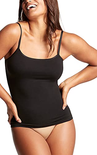 Yummie Damen Nahtloses, wandelbares Camisole Shapewear-Oberteil, Schwarz, L-XL von Yummie