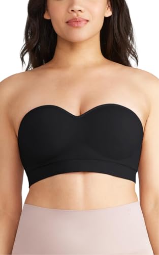 Yummie Damen Peyton Ultraleichter Nahtloser trägerloser wandelbarer BH, Undurchsichtige, schwarz, small von Yummie