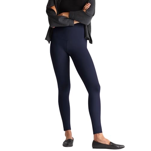 Yummie Damen Rachel Shaping Cotton Stretch Leggings, Peacoat, S von Yummie