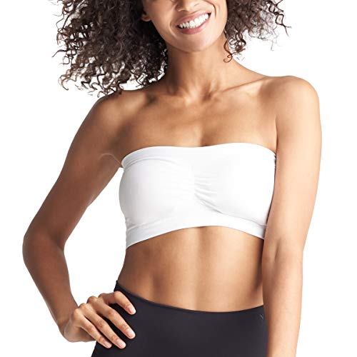 Yummie Damen Seamless Bandeau BH, weiß, Medium/Large von Yummie