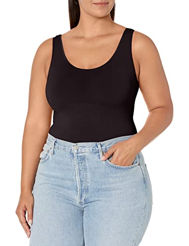 Yummie Damen 2-Wege-Tanktop Formendes Top, schwarz, 1X / 2X von Yummie