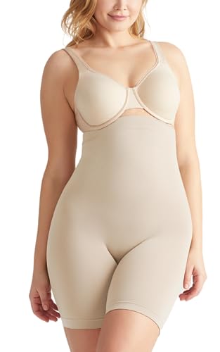 Yummie Damen Seamless Solutions Oberschenkelformer mit hoher Taille, Hautfarben, 1X-2X Yummie Damen Seamless Solutions Oberschenkelformer mit hoher Taille, Hautfarben, 1X-2X von Yummie