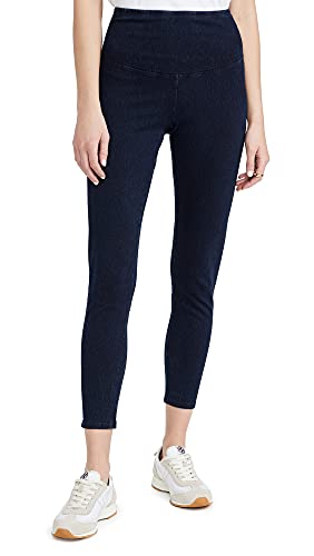 Yummie Damen Signature Waistband Denim Legging Strümpfe, True Indigo, Groß von Yummie