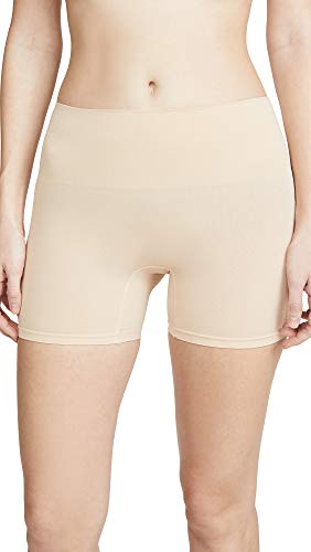 Yummie Damen Ultraleichte, Nahtlose Shorts Taillen-Shapewear, Beige, Small-Medium von Yummie