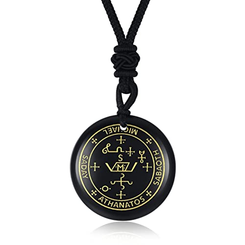 Yumoquee Erzengel Michael Halskette für Herren, Stein, ohne Edelstein Yumoquee Erzengel Michael Halskette für Herren, Stein, ohne Edelstein von Yumoquee