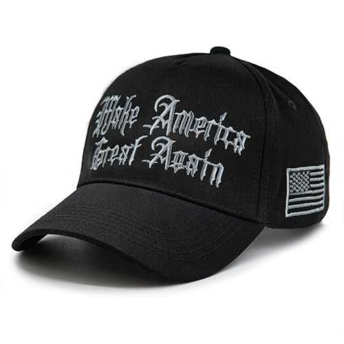 Dark MAGA Hat Trump Black Hat 2024 Make America Great Again Hat Donald Trump Merchandise Embroidered Baseball Cap, Dunkelgrau2, 7-7.625 von Yun Meng Lakes