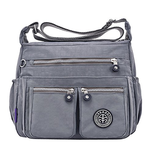 Damen mode Einfarbig Wasserabweisend Nylon Umhängetasche Umhängetasche YunYoud ledertasche lederhandtasche schultertasche arbeitstasche abendtasche henkeltasche von YunYoud-Handtasche