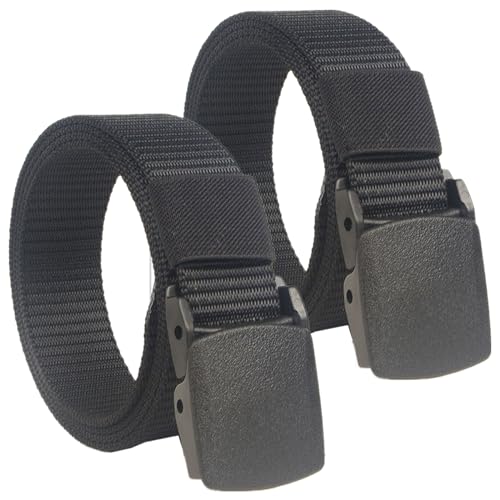 YunYunStrap 2 Stück Gürtel Herren Damen 160 cm Übergröße, 3 cm breiter taktischer Arbeitsgürtel aus Nylongewebe mit Kunststoffschnalle YunYunStrap 2 Stück Gürtel Herren Damen 160 cm Übergröße, 3 cm breiter taktischer Arbeitsgürtel aus Nylongewebe mit Kunststoffschnalle von YunYunStrap
