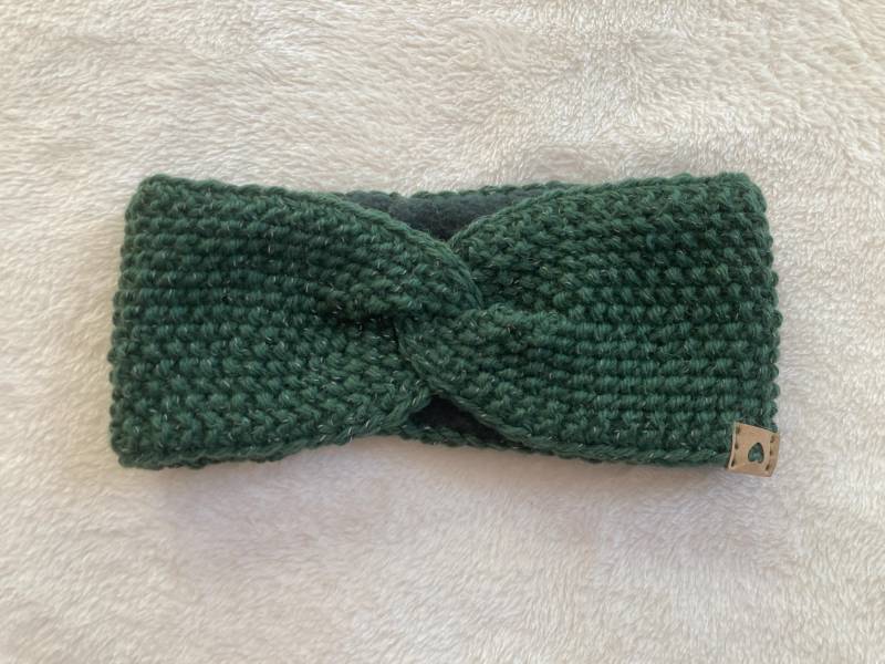 Handgestricktes Reflektierendes Stirnband Damen Mit Fleece von YunaStrickwaren