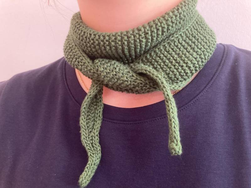 Sophiescarf, Sophie Schal, Handgestrickt, Baumwolle, Bambusviskose/Leinen von YunaStrickwaren