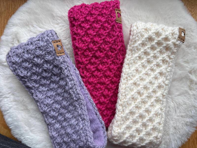 stirnband Mädchen Mit Fleece von YunaStrickwaren