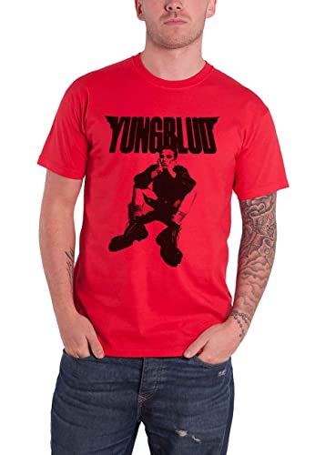 Yungblud T Shirt R-U-OK? Logo Nue offiziell Herren Rot L von Yungblud