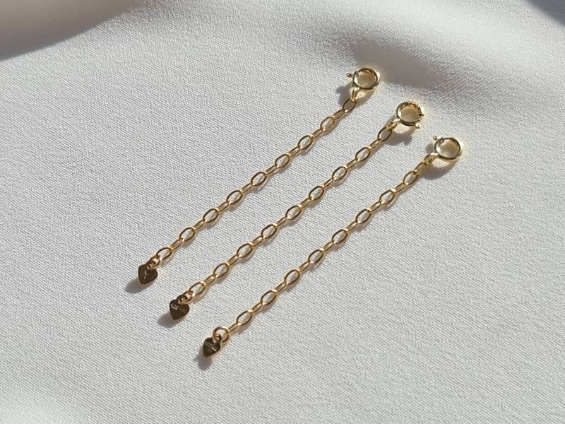 Extender Accessories Extension Chain Bracelet Anklet Gold Silver Plated von YuniqaShop