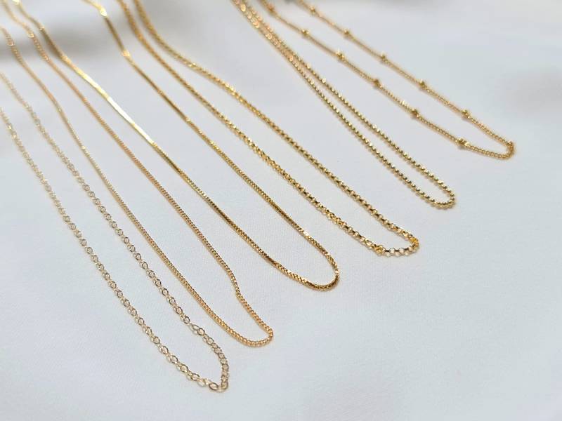 Single Kette Gold/Silber Ohne Anhänger von YuniqaShop