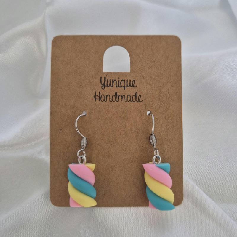 Handgefertigte Ohrringe Im Marshmallow - Design Süßigkeiten von YuniqueHandmade