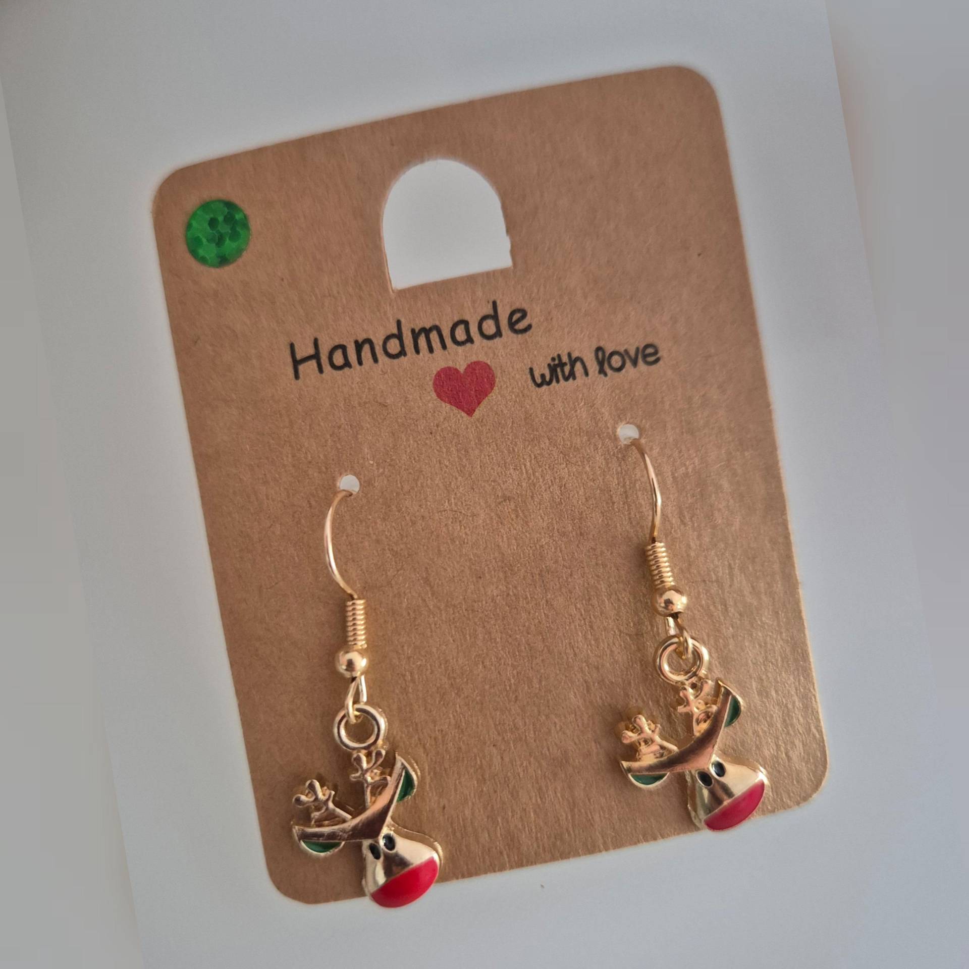 Handgefertigte Ohrringe Rentier Geschenkidee Weihnachten Adventskalender Wichteln Gastgeschenk Christmas Für Mama Tochter Oma Schwester von YuniqueHandmade