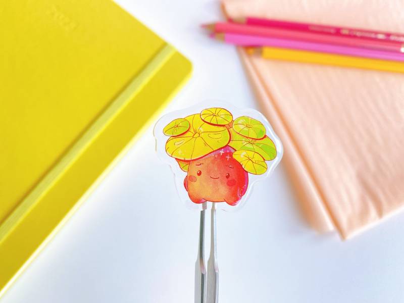 Seerosen-Junge Pin | Süßer Acryl |Süßer Kawaii Pflanze Anstecknadel von YunoDraws