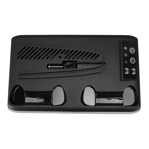 Yunseity Konsole Dual Controller Ladestand RGB Cooling Lüfter Hub mit Headset Holder Integrated Console Zubehör Organizer für Spieler (Black) von Yunseity