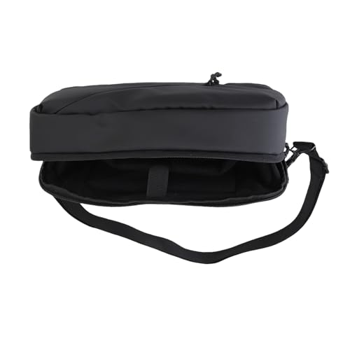 Yunseity Spielkonsole -Aufbewahrungstasche, Doppelgitter -Mesh Pocket Mesh Reißverschluss (Black) von Yunseity