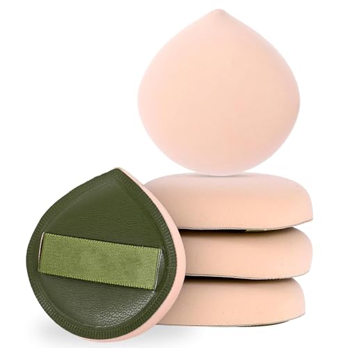 Yunxiao88 5er-Pack Make-up-Schwämme, Foundation-Schwamm, Kissen-Puffs (für Foundation und gepresstes Puder), latexfreie Mischschwämme für Flüssigkeit, gepresstes Puder und Creme gepresstes Puder für von Yunxiao88