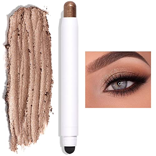 12 Farbiges Lidschatten Stick, Weiche Cremige Matte Schimmer Bleistift Hervorhebung Pigmentierter Wachs Lidschatten Bleistift Wasserdichter Classy Lidschatten Geschenk für Frauen von Yunyahe