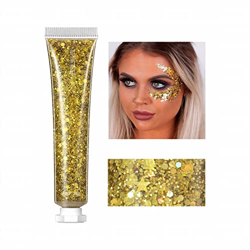 6 Farben Diamant-Glitter Flüssiger Glitzer Metallic Lidschatten zum Aufhellen der Wasserdichtes Liquid Eyeliner mit Funkeln Glitzer Finish Glattes Schimmer Augen Make-up Geschenk für Frauen von Yunyahe