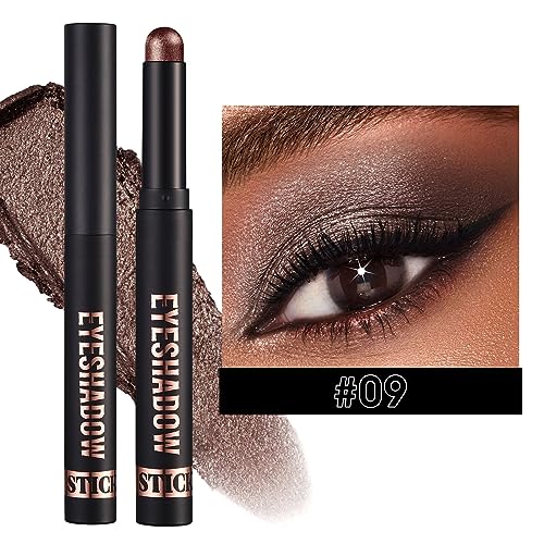 8 Farben Lidschatten Stick, Weiche Cremige Matte Schimmer Lidschatten Bleistift Crayon Hervorhebung Pigmentierter Glänzender Lidschatten Bleistift Wasserdichter Classy Lidschatten Stift von Yunyahe