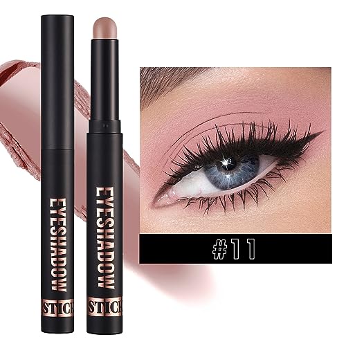 8 Farben Lidschatten Stick, Weiche Cremige Matte Schimmer Lidschatten Bleistift Crayon Hervorhebung Pigmentierter Glänzender Lidschatten Bleistift Wasserdichter Classy Lidschatten Stift von Yunyahe