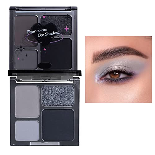 9 Farben Lidschatten, Smokey Eyes Liedschatenpalete, Eye Shadow Label Glitter Mini Eye Shadow Quad Plate Pearly Sweet Cool Dark Make-up Lidschatten Paletten von Yunyahe