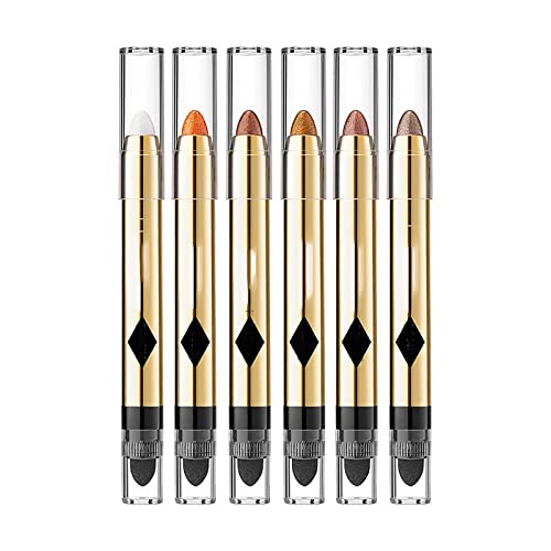 Lidschatten Stick, Cream Lidschatten Stift, Glitzer Hochpigmentierter Lidschattenstift, Perlglanz Seidenraupen Lidschatten, Wasserfest Lang anhaltender Eye Highlighter Stick Valentines Gifts von Yunyahe