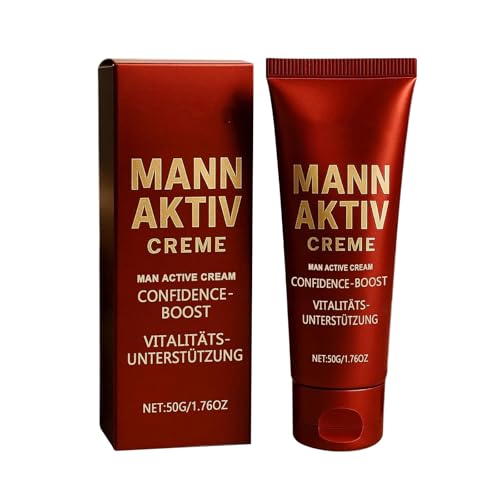 MANNAKTIV CREME, Professional Männer Vitalitätscreme, Männerpflegecreme, ntensiv Pflege für Energie & Frisch, Tiefenpflegende, fettende Pflegecreme gegen trockene und gerötete Haut (1pc, A) von Yunyahe
