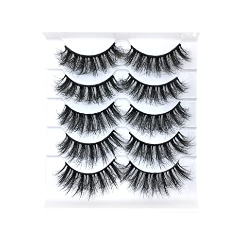 Manga Lashes Wimpern Extensions False Dramatic Volume Luxury Wispy Multipack Eye Lashes Eye Mink Pairs Faux 8D Mink Pack Wimpern Lashes Style 10 Lashes Eyeliner Glitzer Flüssig (K, One Size) von Yunyahe