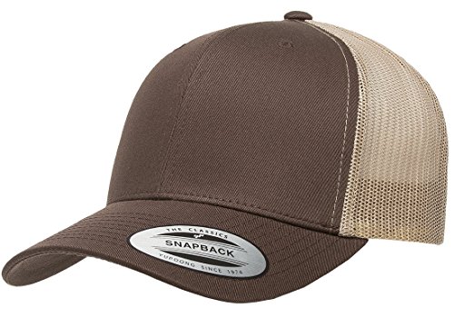 Yupoong Herren Trucker Mesh Cap Mütze, Braun/Khaki, Einheitsgröße von Yupoong