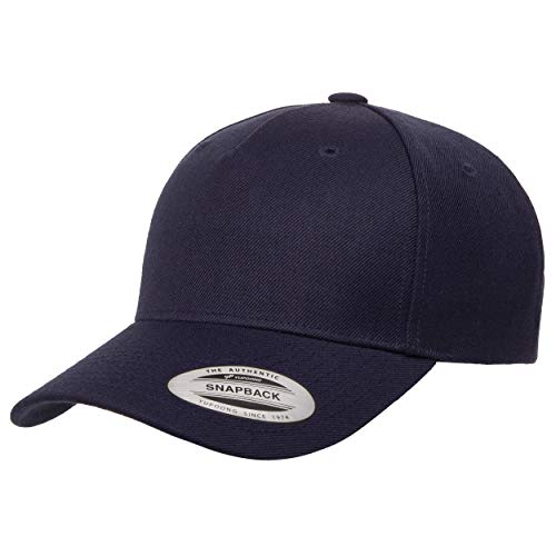 Yupoong Herren Yp Classics 5-Panel Premium Curved Visor Snapback Cap Verschluss, Marineblau, Einheitsgröße Yupoong Herren Yp Classics 5-Panel Premium Curved Visor Snapback Cap Verschluss, Marineblau, Einheitsgröße von Yupoong