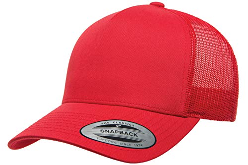 Yupoong Herren Yp Classics 5-Panel Retro Trucker Cap Hut, Rot/Ausflug, einfarbig (Getaway Solids), Einheitsgröße von Yupoong