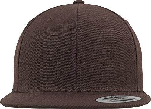 Yupoong Unisex Classic Snapback Cap Kappe, brown, Einheitsgröße von Flexfit