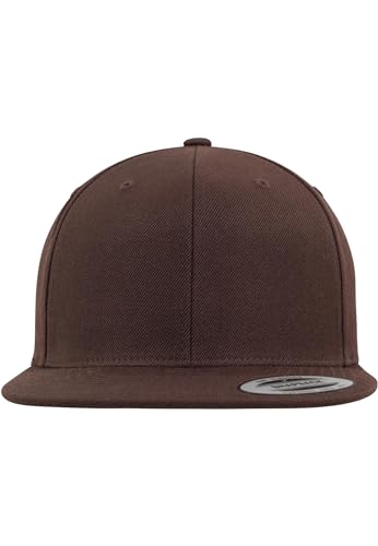 Yupoong Unisex Classic Snapback Cap Kappe, brown, Einheitsgröße von Flexfit
