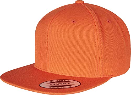 Flexfit Unisex-Adult Classic Snapback Baseball Cap, orange, one Size, einheitsgröße von Flexfit