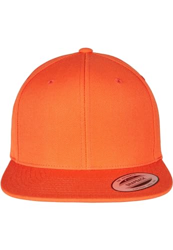 Flexfit Unisex-Adult Classic Snapback Baseball Cap, orange, one Size, einheitsgröße von Flexfit