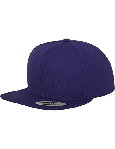 Yupoong Unisex Classic Snapback Cap Kappe, purple, Einheitsgröße von Flexfit