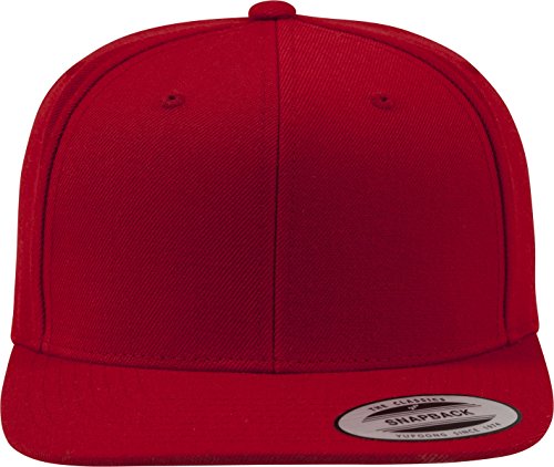 Yupoong Unisex Classic Snapback Cap Kappe, red/red, Einheitsgröße von Flexfit