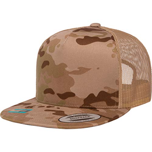 Yupoong Unisex-Erwachsene Yp Classics Multicam Trucker Cap Hut, Arid/Tan, Einheitsgröße von Yupoong