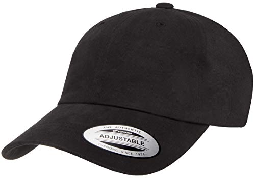 Yupoong Unisex YP Classics Peached Cotton Twill Dad Cap Mütze, schwarz, Einheitsgröße von Yupoong