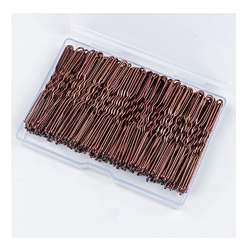 Yurosiay 150 Stück 6cm U-förmige Haarnadeln Bobby Pins Metall Klein Haarnadel U form mit Aufbewahrungsbox Haarnadeln Hochzeit Bobby Pins U Form Set für Frauen Mädchen Friseursalon Kaffee von Yurosiay