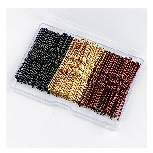 Yurosiay 150 Stück 6cm U-förmige Haarnadeln Bobby Pins Metall Klein Haarnadel U form mit Aufbewahrungsbox Haarnadeln Hochzeit Bobby Pins U Form Set für Frauen Mädchen Friseursalon Mehrfarbig von Yurosiay