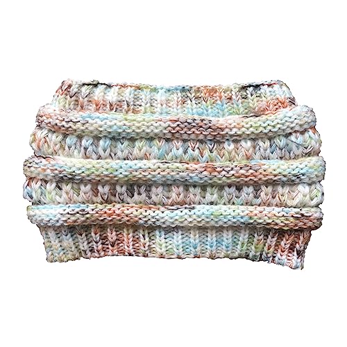 Yurosiay Damen Winter Stirnband Bunt Gestrickte Stirnband Verdicken Fleece Haarband Weiche Elastische Kopfband Breit Damen Wärmer Strick Stirnband Strick Headwrap für Frauen Mädchen Weiße von Yurosiay