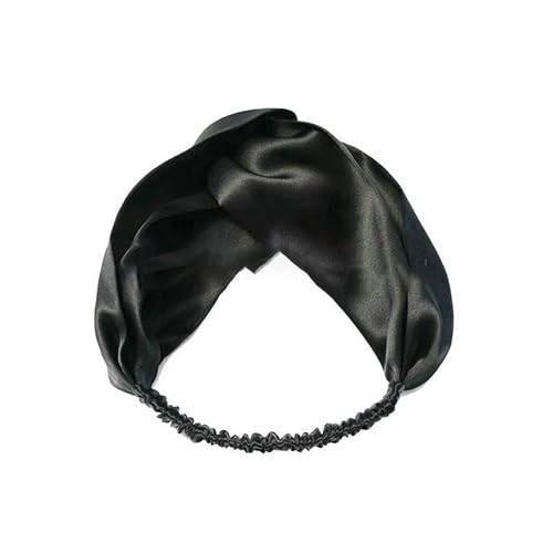Yurosiay Elastisch Haarband Seide Damen 100% Reine Maulbeerseide 19 Momme Stirnband Haarbänder Breit Haarschmuck Satin Mädchen Stirnbänder Headband Bandana von Yurosiay