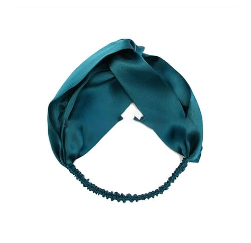 Yurosiay Elastisch Haarband Seide Damen 100% Reine Maulbeerseide 19 Momme Stirnband Haarbänder Breit Haarschmuck Satin Mädchen Stirnbänder Headband Bandana von Yurosiay