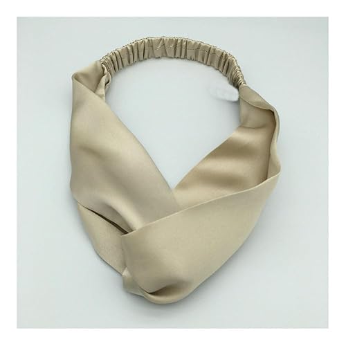 Yurosiay Elastisch Haarband Seide Damen 100% Reine Maulbeerseide 19 Momme Stirnband Haarbänder Breit Haarschmuck Satin Mädchen Stirnbänder Headband Bandana von Yurosiay
